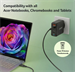ACER USB Nabíječka, 100W PD3.0 GaN, 3x USB-C + 1x USB-A