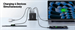 ACER USB Nabíječka, 100W PD3.0 GaN, 3x USB-C + 1x USB-A