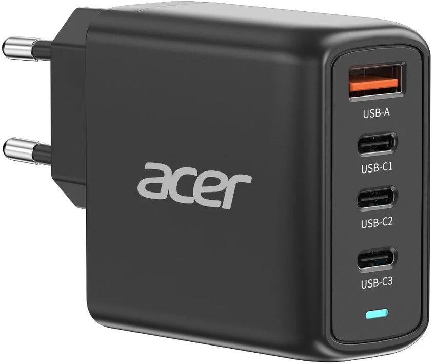 ACER USB Nabíječka, 100W PD3.0 GaN, 3x USB-C + 1x USB-A