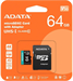 ADATA Micro SDXC 64GB Premier Pro + SD adaptér