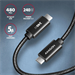 AXAGON BUCM2-CM25AB, USB-C napájecí kabel, 240W PD, 2.5m