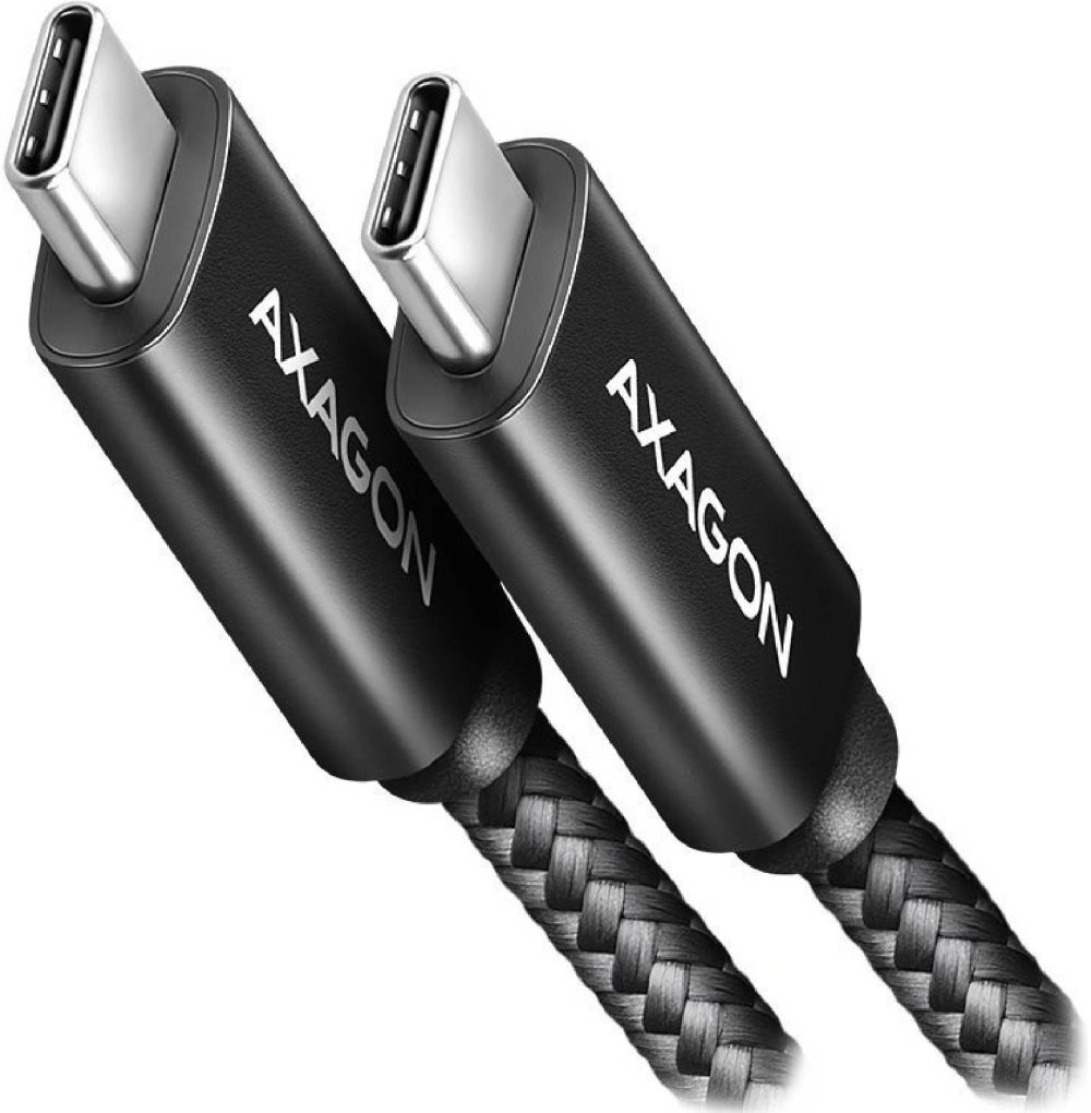 AXAGON BUCM2-CM25AB, USB-C napájecí kabel, 240W PD, 2.5m