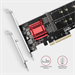 AXAGON PCEM2-ND, 2x internal M.2 NVMe slot, PCIe controller, RAID