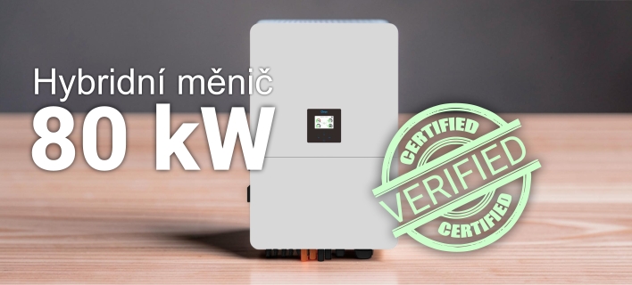 Certifikace 80 kW hybridního měniče DEYE 5. generace pro ČR