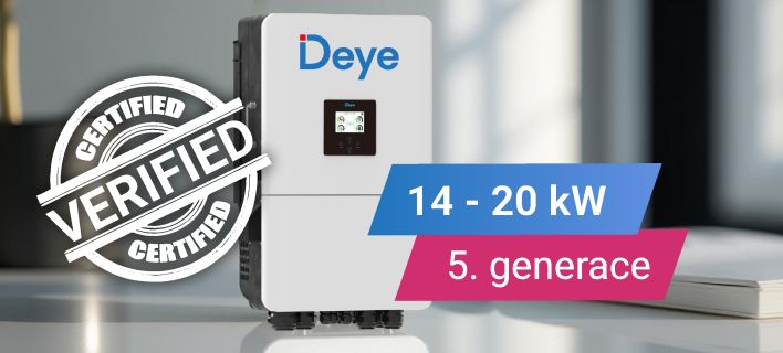Certifikace pro LV hybridní měniče DEYE 5. generace v ČR