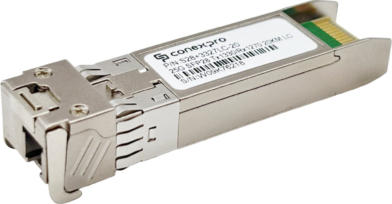 Conexpro 25G SFP28 optický modul, WDM/BiDi, SM, Tx1330/Rx1270nm, 20km, 1x LC, DDM