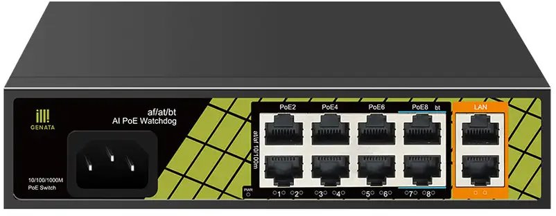 Conexpro GNT-ES10UD-P-E, PoE switch, 10x LAN, 8x PoE