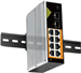 Conexpro GNT-IG1210FP-DC, Průmyslový PoE switch na DIN lištu, 8x LAN, 8x PoE, 2x SFP - bez krabice