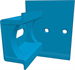 Conexpro plastová PETG DIN lišta s kolmou instalací a délkou 2M