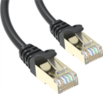 Conexpro slim patch kabel STP, CAT6A, 0.25m, černý