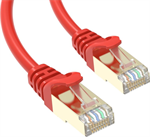 Conexpro slim patch kabel STP, CAT6A, 0.25m, červený