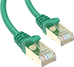 Conexpro slim patch kabel STP, CAT6A, 0.25m, zelený