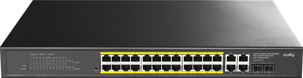 Cudy GS1028EPS2 Gigabit light managed PoE Switch, 300W