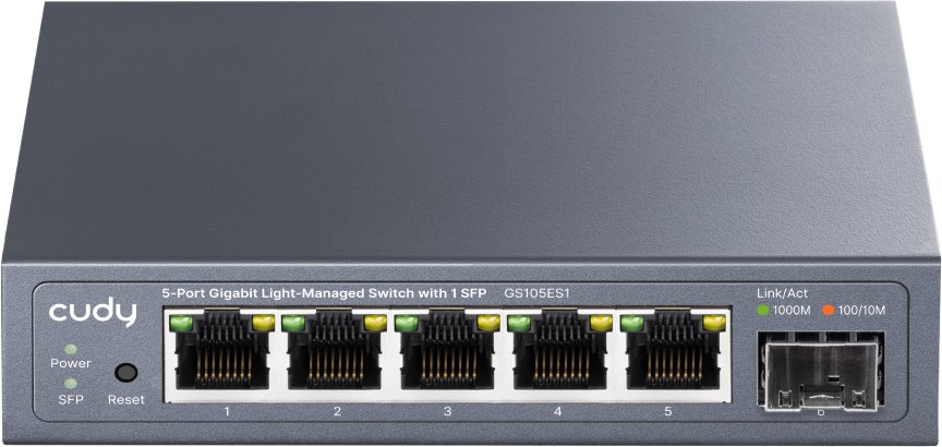 Cudy GS105ES1 Gigabit light managed switch