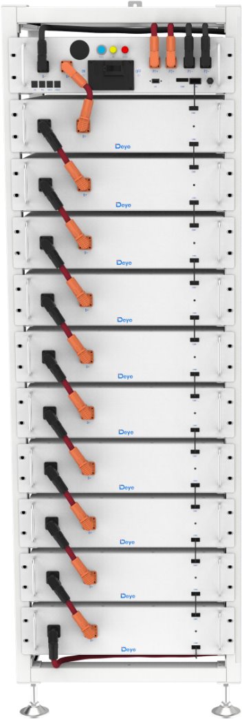 DEYE BOS-A bateriový set, 76.8 kWh, 10 baterií, HV
