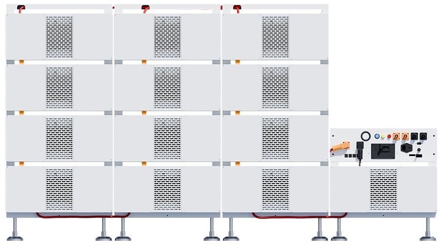 DEYE BOS-B208 Pro-A3 Bateriový set s BMS, 208.9 kWh, 13 baterií, HV