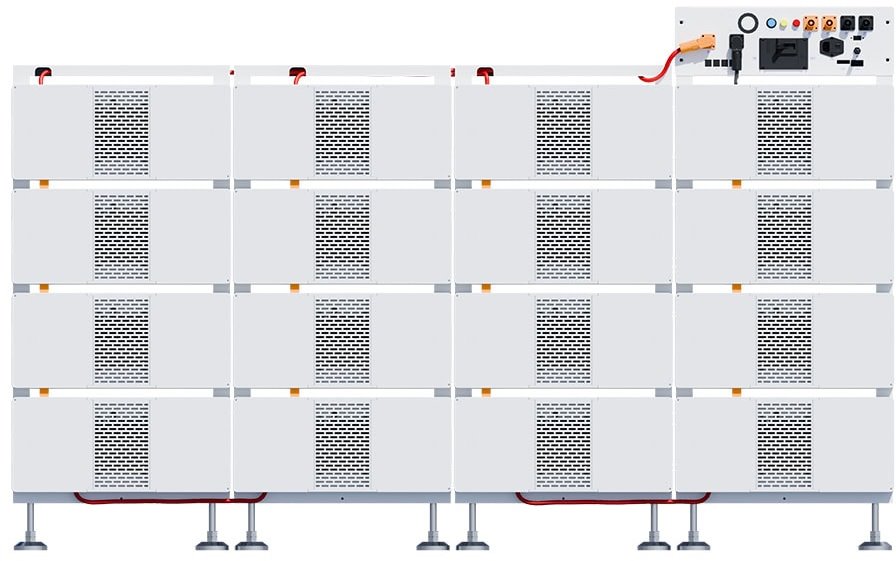 DEYE BOS-B256 Pro-A3 Bateriový set s BMS, 257.2 kWh, 16 baterií, HV