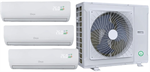 DEYE Hybridní AC/DC Solární Multi-Split klimatizační set, 8kW vnější + 3x 3,5kW vnitřní jednotka