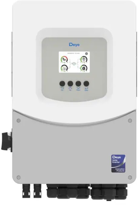 DEYE hybridní měnič 5 kW, 1 fázový, LV, 6.generace