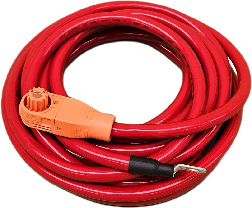 DEYE silový kabel pro baterii BOS-G, 5m, červený