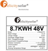 Felicity baterie LPBA48170, 8.7 kWh, LV