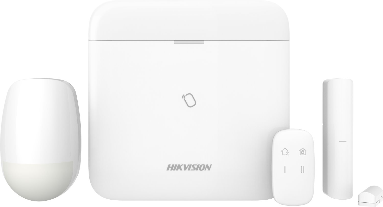 Hikvision AX PRO DS-PWA96-KIT-WE, Kit bezdrátové ústředny pro 96 zón, PIR, magnetu a klíčenky