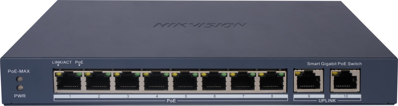 Hikvision DS-3E1510P-EI Smart managed PoE switch, 8x PoE, 110W
