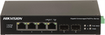 Hikvision DS-3T0506HP-E/HS Harsh PoE switch, 4x PoE, 65W