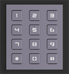 Hikvision DS-KD-KP Modul s numerickou klávesnicí pro IP interkom, šedá