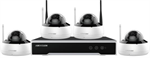 Hikvision IP kamerový 2Mpx WiFi kit NK42W1H-1T(WD)(B), NVR a 4 dome kamery, 1TB HDD