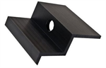 Hliníkový krajní úchyt panelu tvar Z, 41mm, černý