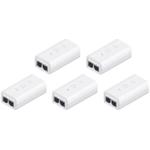 Ubiquiti POE-24-12W-5P Gigabitový PoE Injektor, 24V/0,5A, 12W, bílý, 5 pack