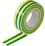 Izolační páska PVC 15mm, 10m, zelenožlutá