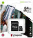 Kingston Micro SDXC Canvas Select Plus 64GB + adaptér