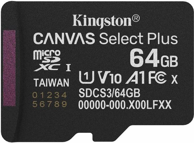 Kingston Micro SDXC Canvas Select Plus Gen3 64GB