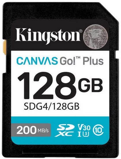 Kingston SDXC Canvas Go Plus 128GB
