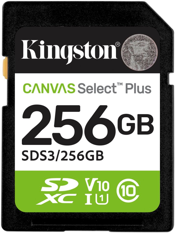 Kingston SDXC Canvas Select Plus 256GB, rozbaleno