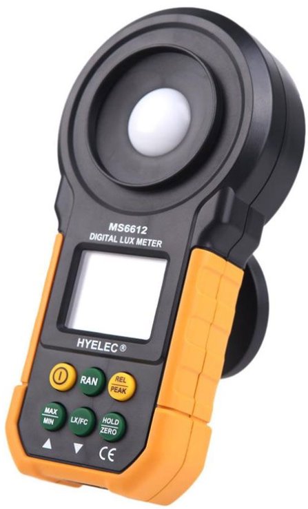 Luxmetr měřič intenzity světla Peakmeter PM6612/MS6612/R212A