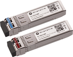 MikroTik 10G SFP+ pár optických modulů S+2733LC10D, WDM/BiDi, SM, 10km, 2 pack