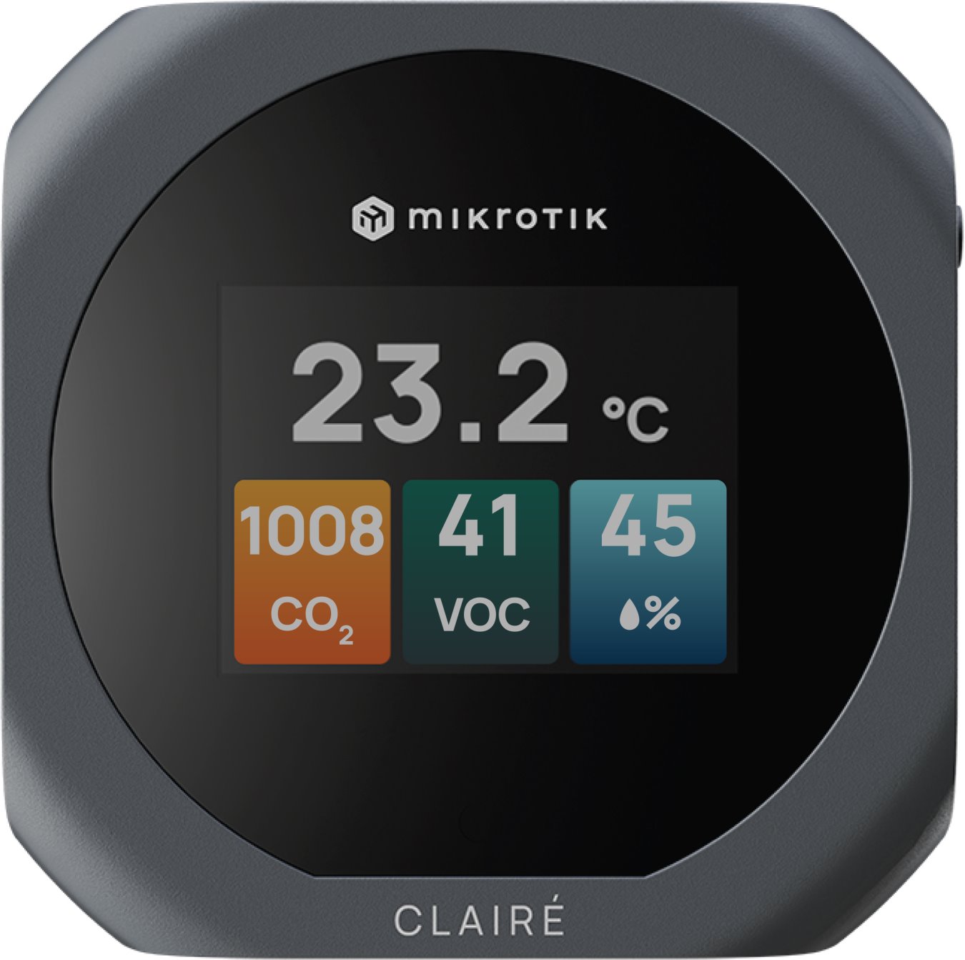 MikroTik CLAIRÉ Lite Multifunkční senzor kvality ovzduší, šedá