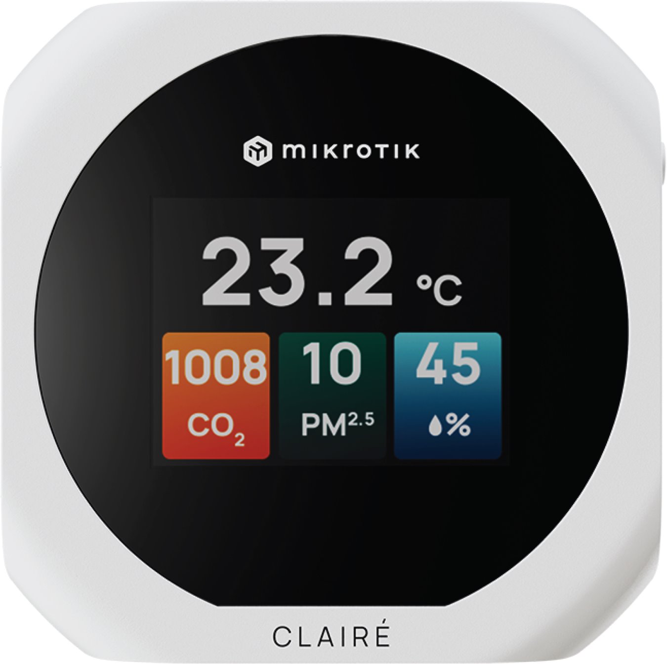 MikroTik CLAIRÉ Multifunkční senzor kvality ovzduší, bílá