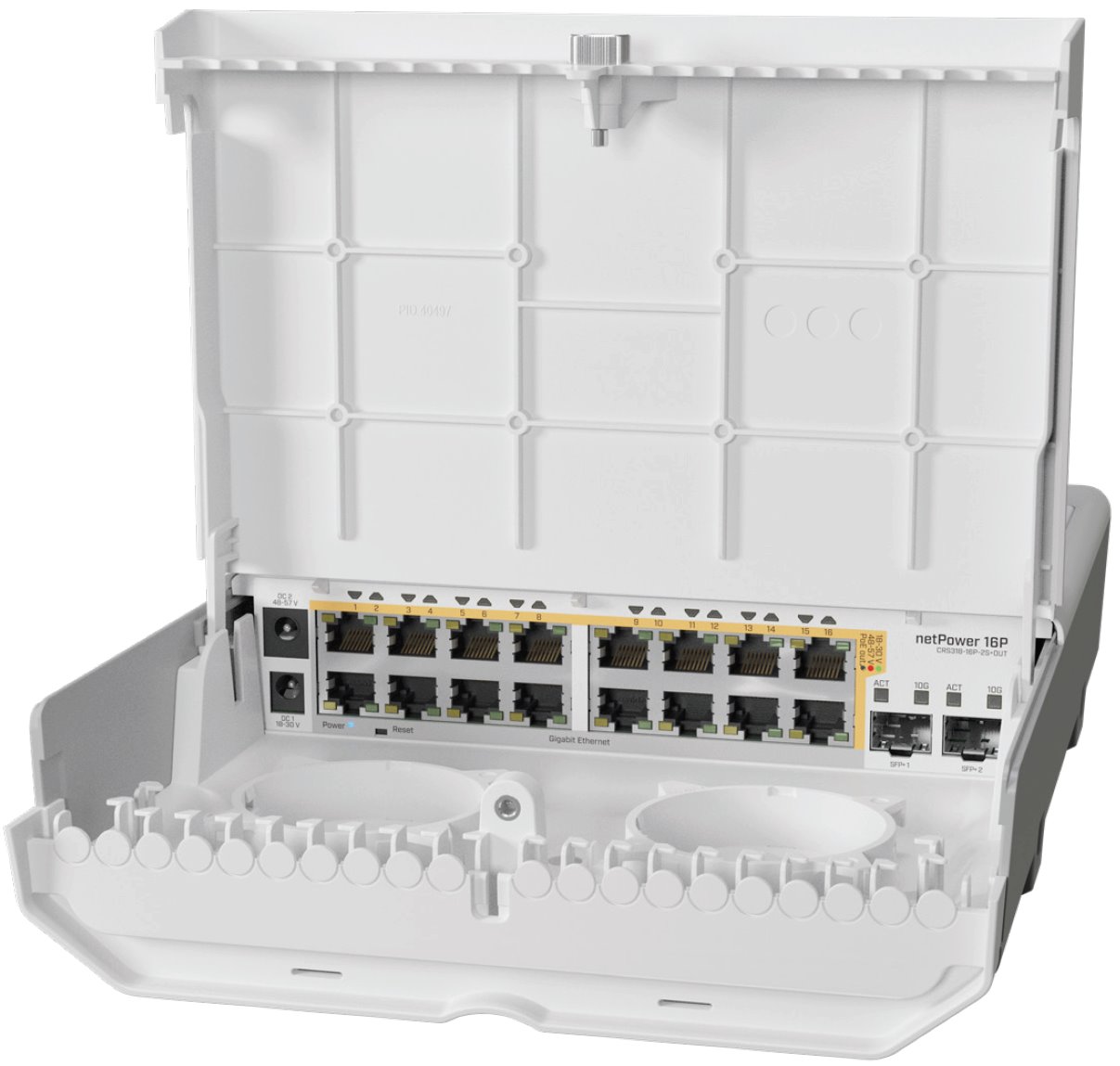 MikroTik Cloud Router Switch CRS318-16P-2S+OUT, netPower 16P