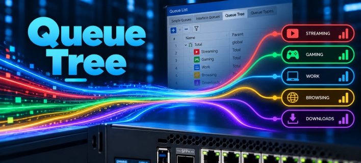 MikroTik Queue Tree: když Simple QoS nestačí