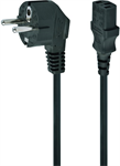 Napájecí kabel 230V k počítači s konektory IEC C13 a Schuko, černý, 1.8m