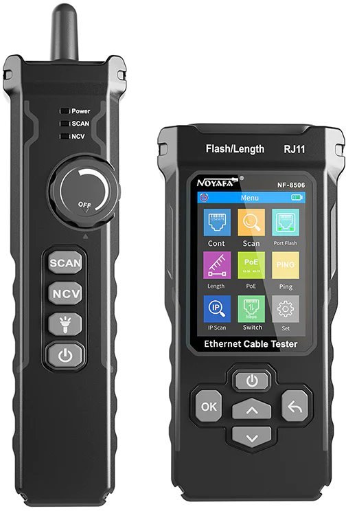 NOYAFA NF-8506 Tester síťových kabelů včetně ping testu