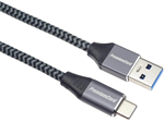 PremiumCord kabel USB-C na USB-A, USB 3.2 Gen 1, 3A, 0.5m