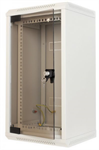Rack Triton 10"(10U)/19"(5U)  hybridní nástěnný rozvaděč, 360mm, skleněné dveře, šedý