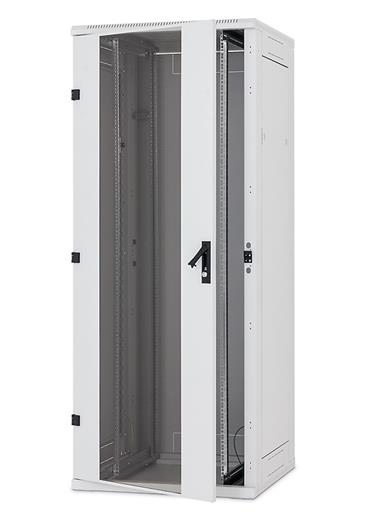 Rack Triton 19'' stojanový, 18U/800x600, prosklené dveře, šedý, typ RT