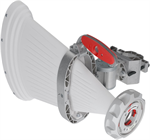 RF elements Asymetrická sektorová Horn Wideband anténa s TwistPortem, 5/6GHz, 17dBi, 45°