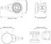 RF elements SH60WB-GO, Symetrická sektorová Horn anténa s TwistPortem, 5/6GHz, 13dBi, 60°